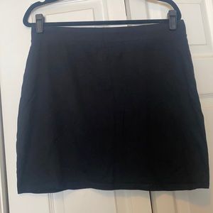 Basic black mini skirt